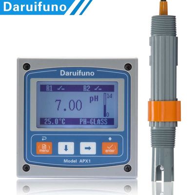 analizador en línea de 18~36V pH ORP con el electrodo de tierra para el control de calidad del agua