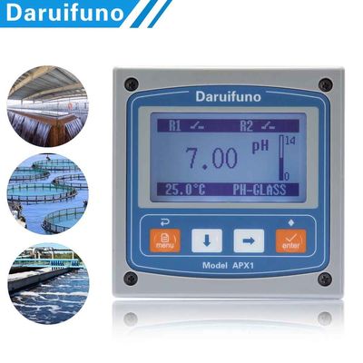 Pantalla LCD grande 0 ~ protección en línea de With Power Off del regulador de 60℃ pH ORP