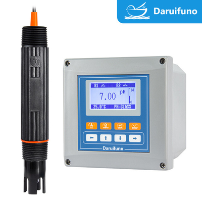 Controlador PH / ORP en línea con dos relés de control de dosificación para plantas de tratamiento de agua
