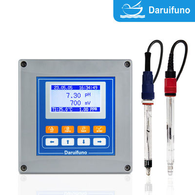 Dual canales PH analógico y controlador ORP con RS485 y dos relés Tratamiento de agua