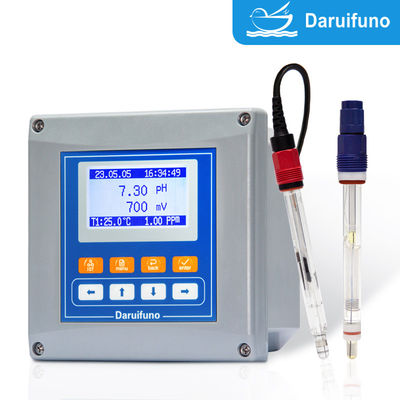 Dual canales PH analógico y controlador ORP con RS485 y dos relés Tratamiento de agua