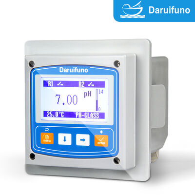 Controlador de pH ORP RS485 Modbus RTU con Salida Dual 4-20mA y Montaje en Panel IP66 para Analizador de pH ORP en Línea