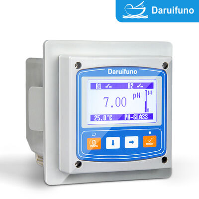 Controlador de pH ORP con dos relés SPST 3A 250V AC Alarma Alta Baja Control de Dosificación Montaje en Panel Analizador de pH ORP