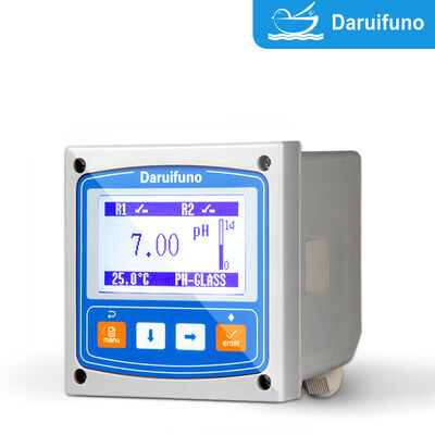Controlador de pH ORP con dos relés SPST 3A 250V AC Alarma Alta Baja Control de Dosificación Montaje en Panel Analizador de pH ORP